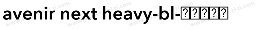 avenir next heavy-bl字体转换